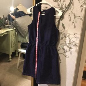 Size M Market & Spruce Blue sleeveless dress.